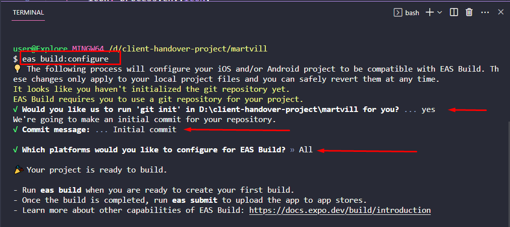 Successful Configuration